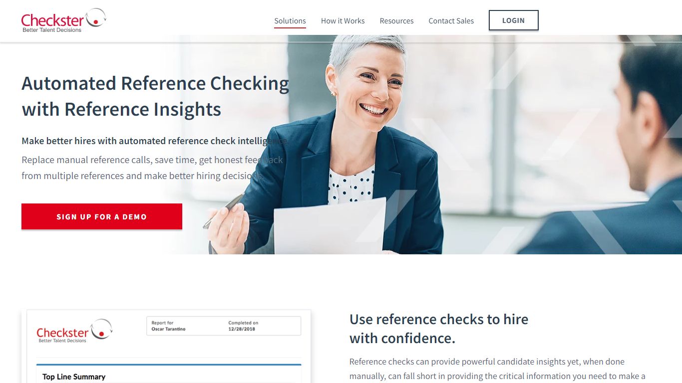 Automated Reference Checking Service | Checkster