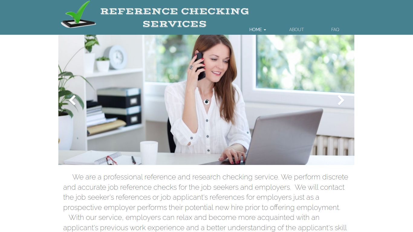 REFERENCE CHECKING SERVICES